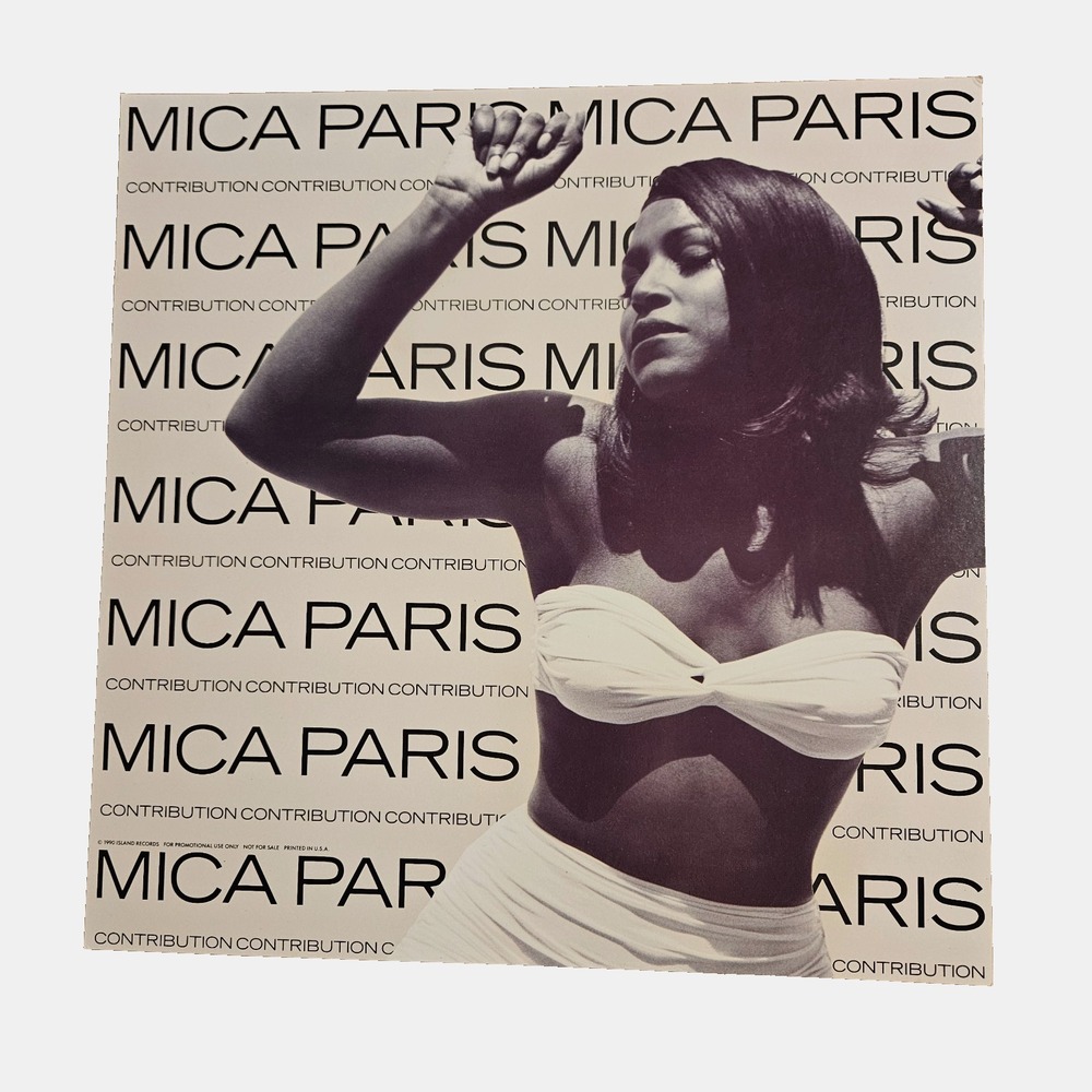 Mica Paris Contribution 1990 Promo Flat Poster 12x12 Double Sided Island Jazz